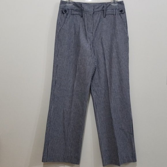 Straight Leg Pinstriped Denim Pants *Size 10P - Picture 3 of 7